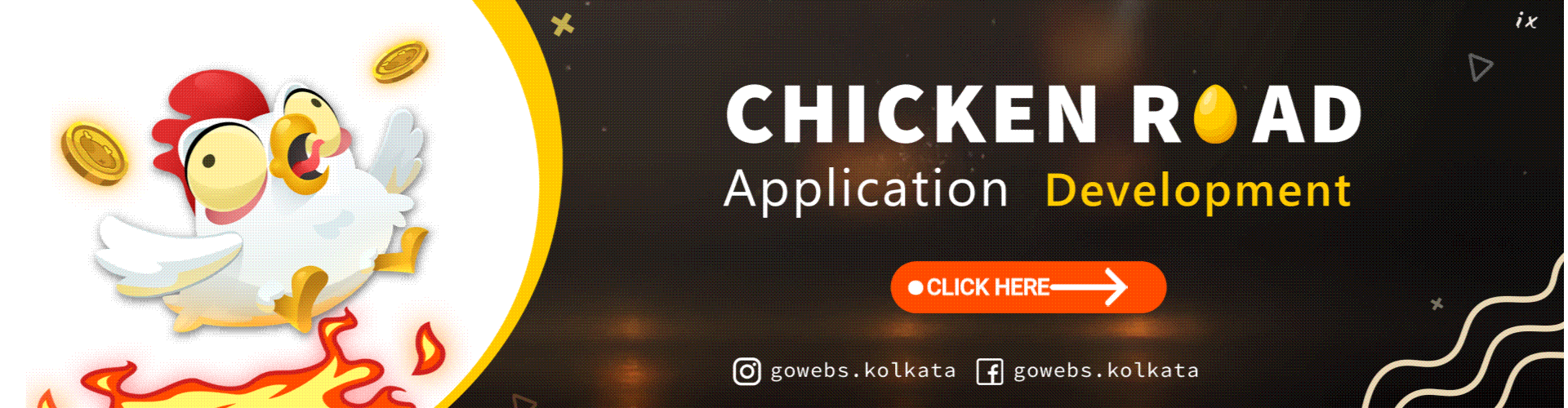 chicken road app Development, develop by gowebs team